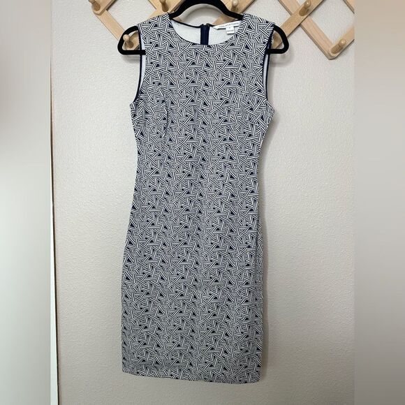 DVF Diane Von Furstenberg Regenna Sleeveless Dress Sz 6 - Picture 3 of 10